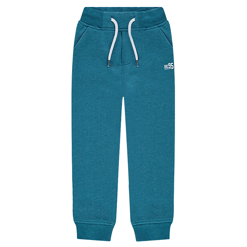 Junior - Pantalon de jogging en molleton uni avec logo printé 