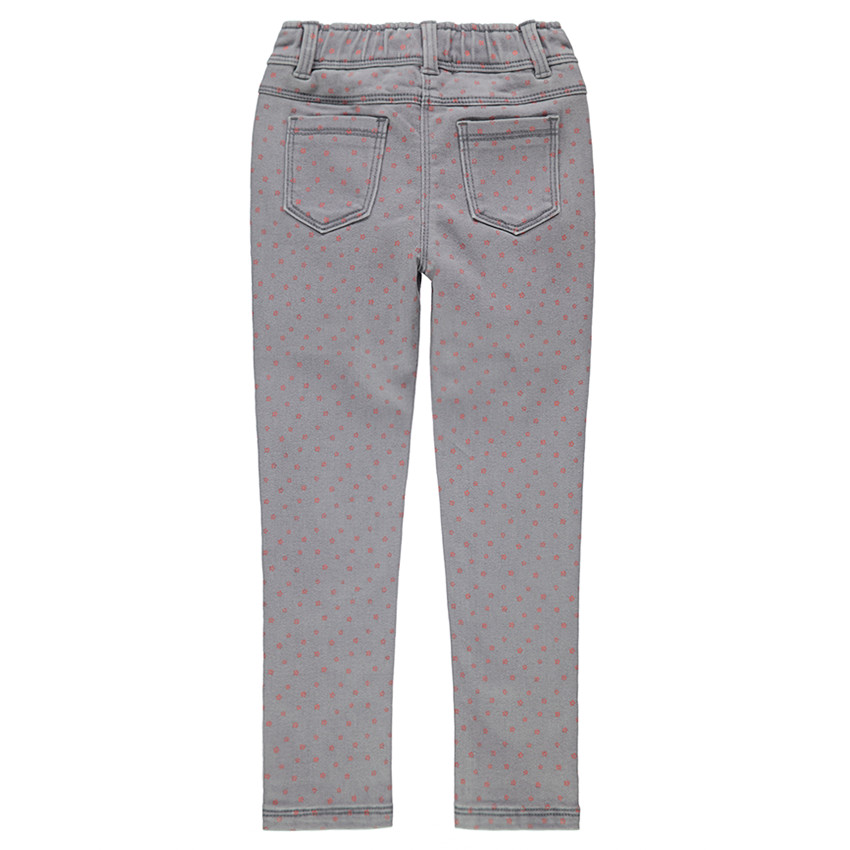 Jegging surteint avec fleurs imprimées all-over 