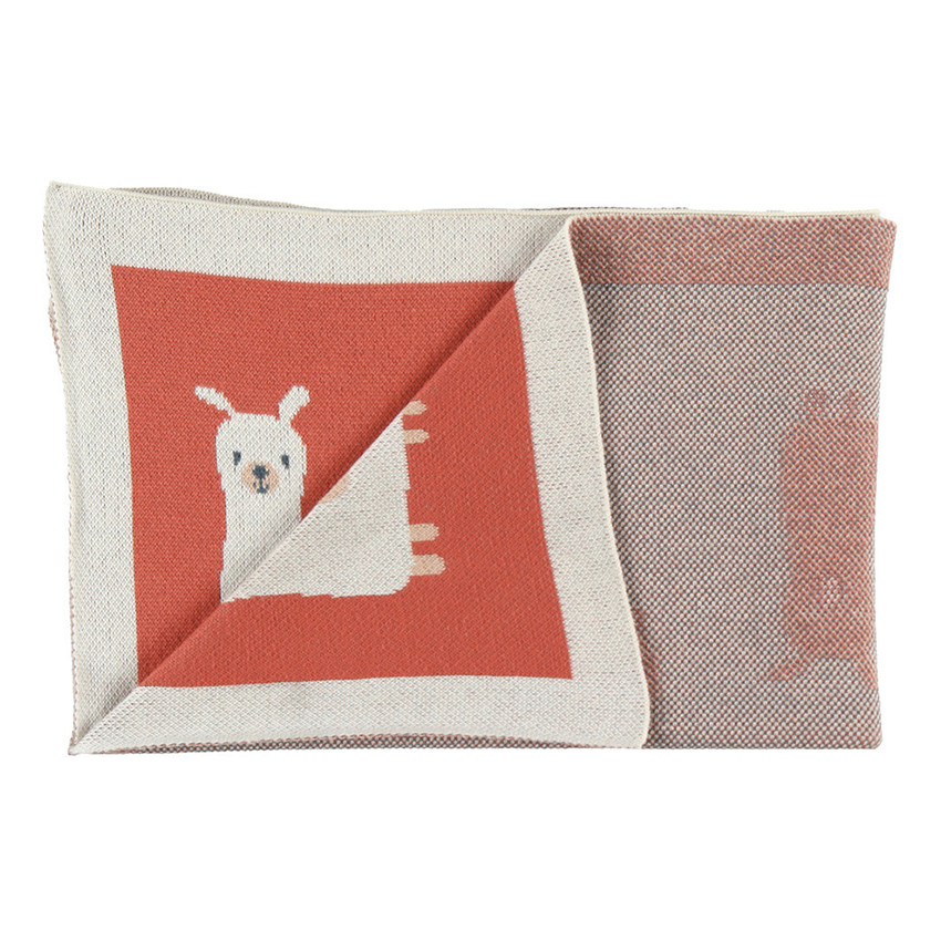 Couverture Jacquard Bio 75x100 cm - Moris&Sacha 