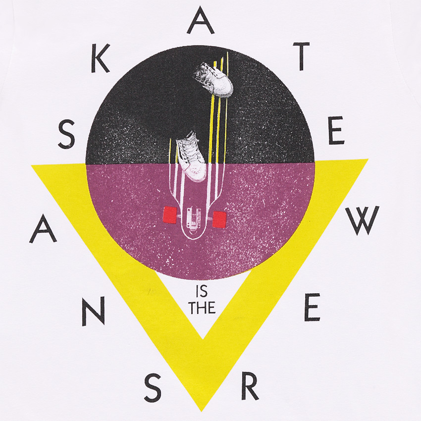 Tee-shirt manches longues en jersey uni avec print fantaisie 