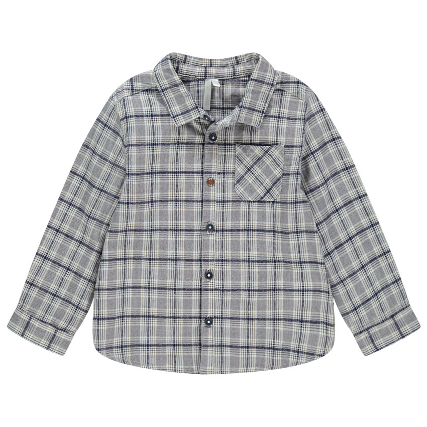 Chemise manches longues à carreaux 