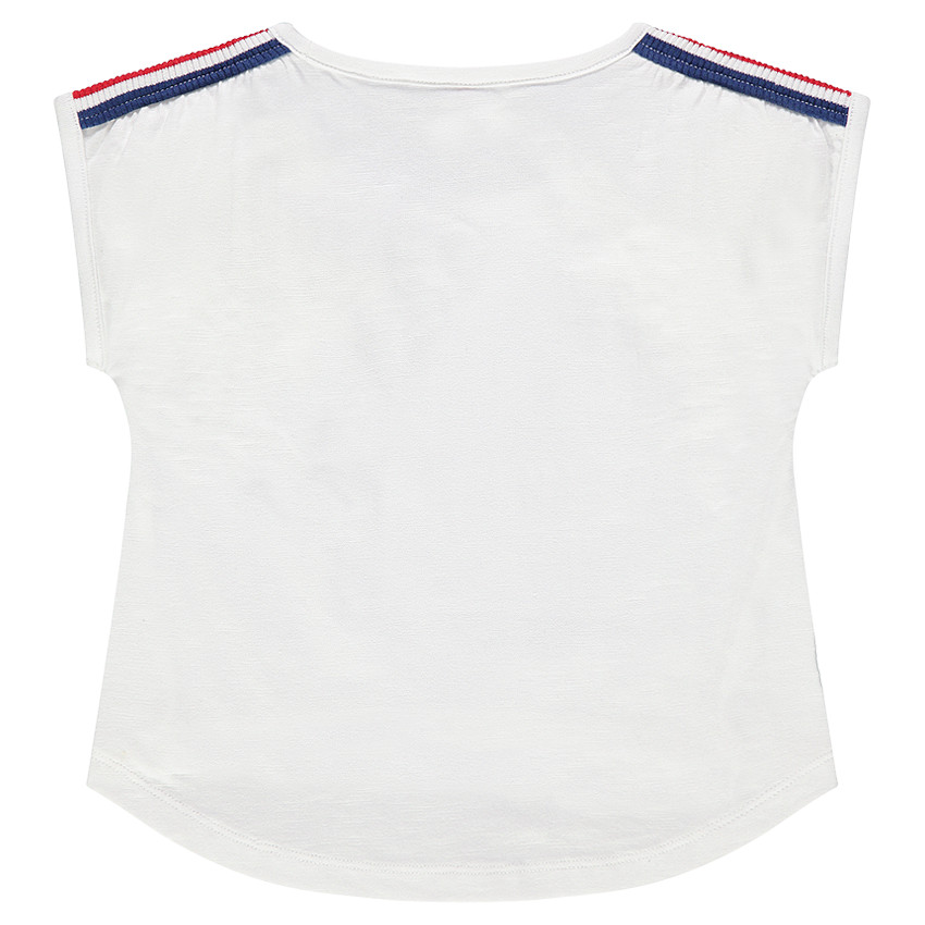 Tee-shirt court manches courtes printé 