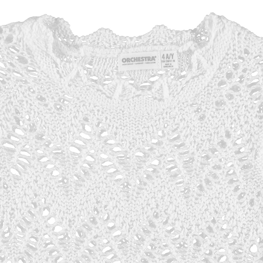 Pull en maille ajourée all-over 