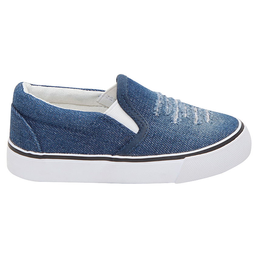 Baskets basses en toile effet used du 24 au 27 