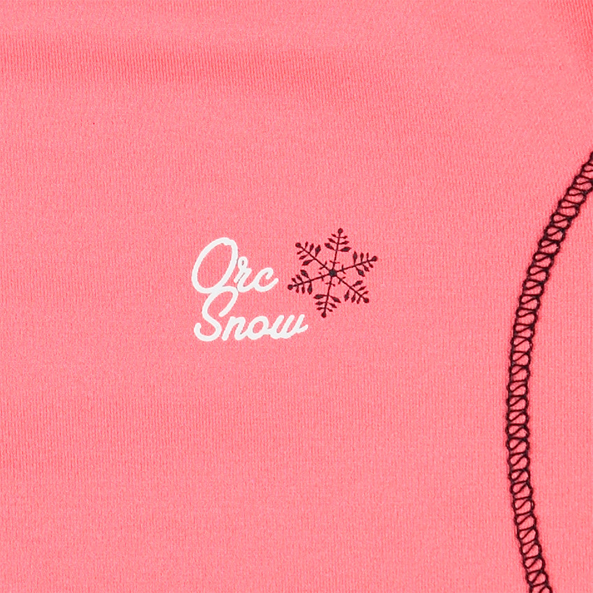 Sous-pull col cheminée en polyester et élasthanne avec logo printé 