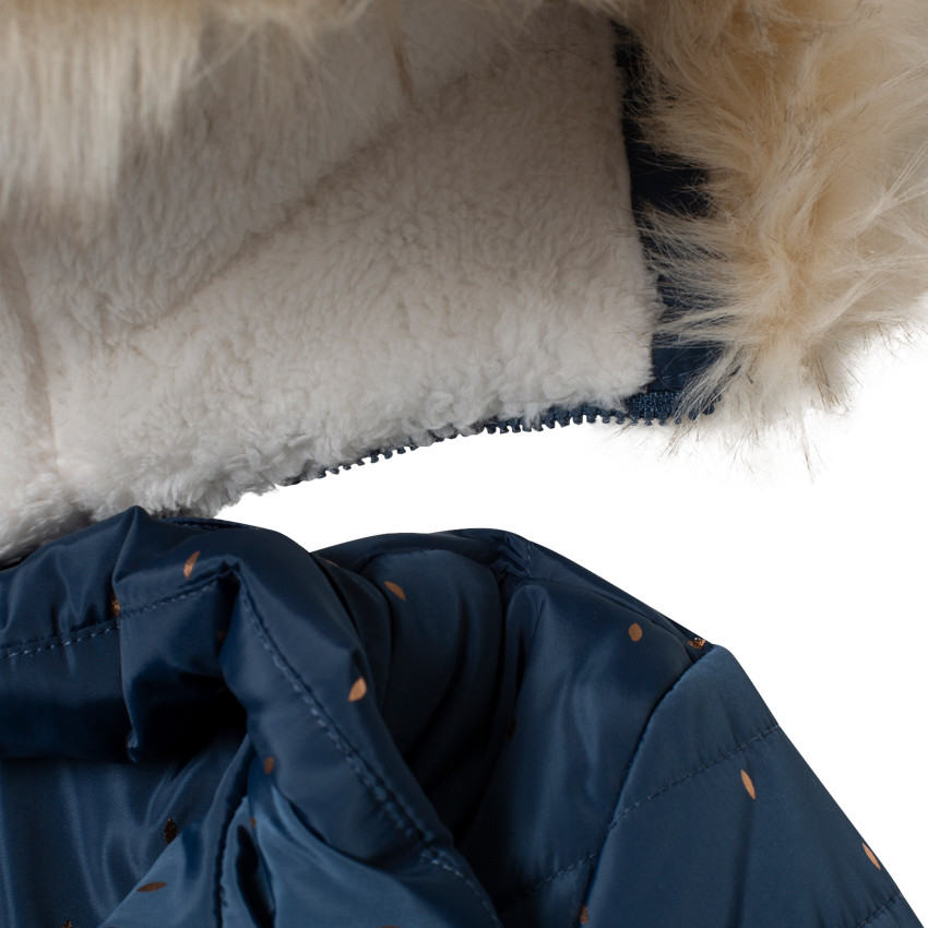 Parka matelassée doublée sherpa à capuche amovible 