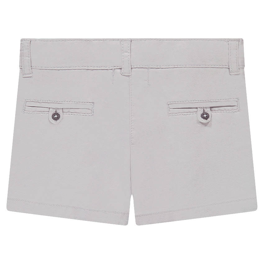 Short en twill avec volants sur les poches 