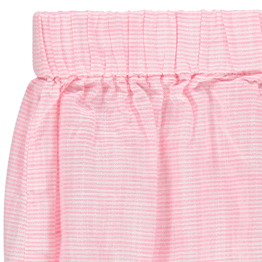 Ensemble avec robe à fleurs et bloomer rayé 