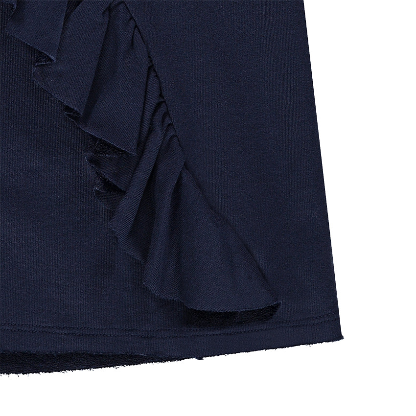 Junior - Jupe droite avec volant en biais 