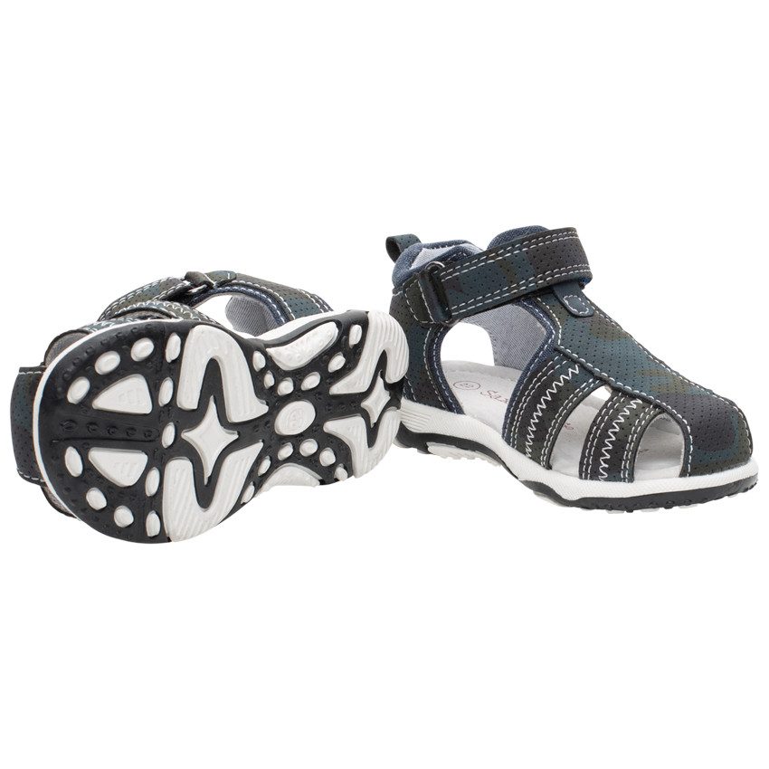 Nu-pieds à imprimé micro perforé all-over 