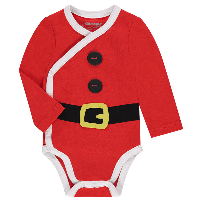 Lot de 2 bodies manches longues motif esprit Noël 