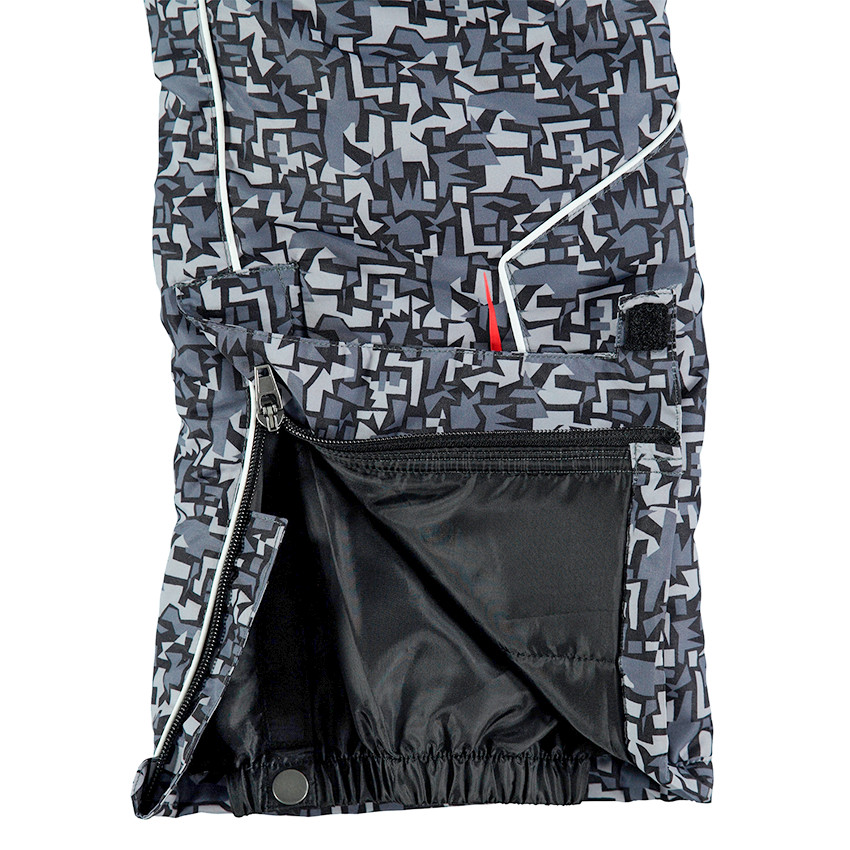 Junior - Pantalon de ski avec imprimé graphique et bretelles amovibles 