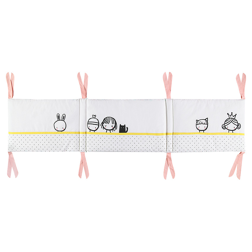 Tour de lit imprimé fantaisie - 171 x 38 cm 