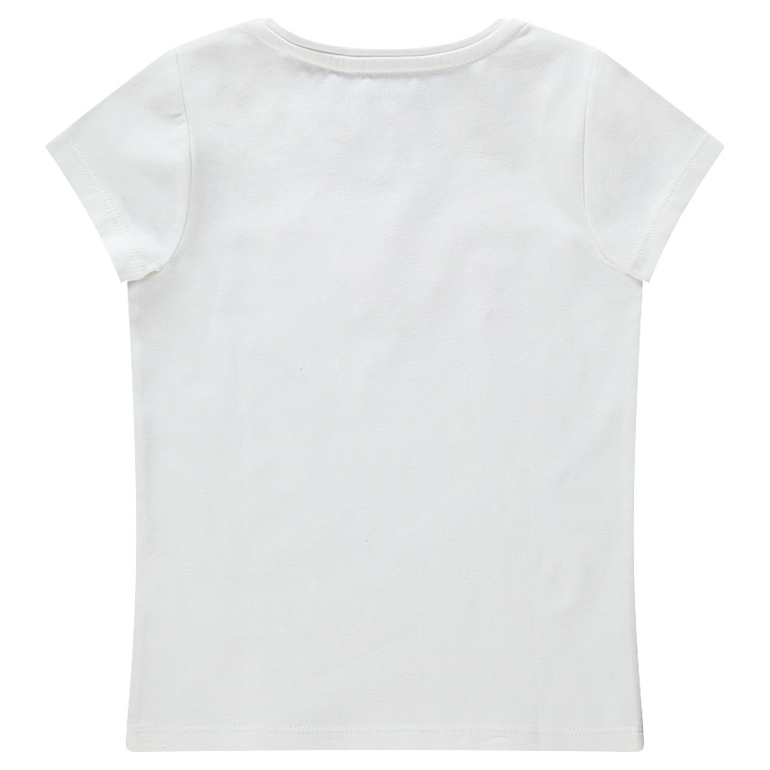 Tee-shirt manches courtes avec motif printé et détails en relief 