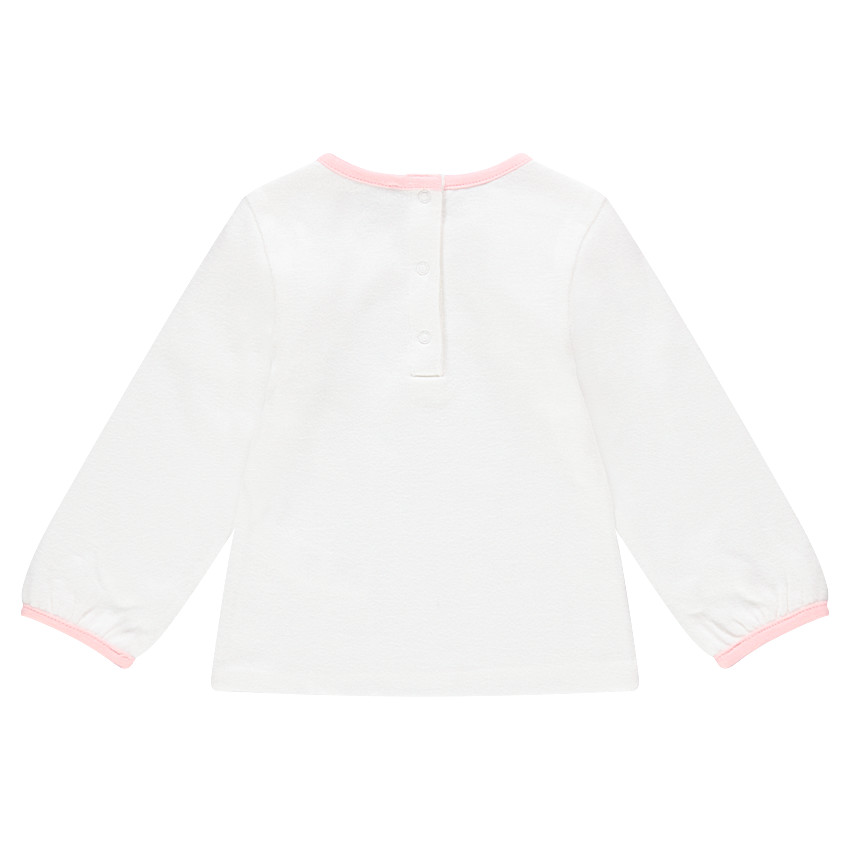 Tee-shirt manches longues en jersey avec coeur printé 