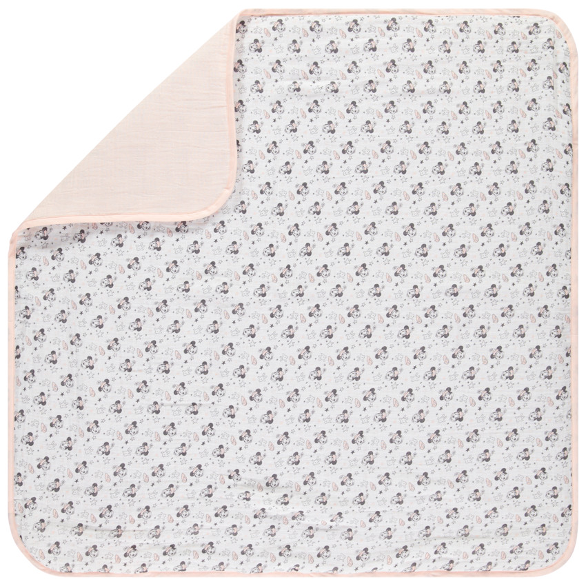 Couverture en coton imprimée Minnie Disney all-over 