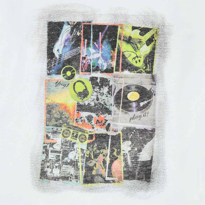 Junior - Tee-shirt manches longues en jersey avec print fantaisie sur le devant 