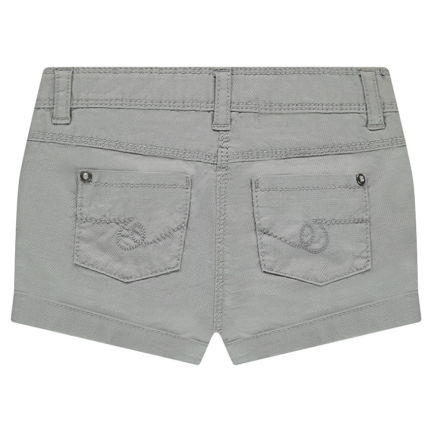 Short uni en toile fantaisie 