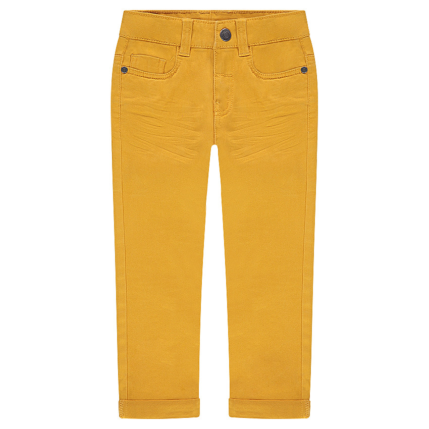 Pantalon effet crinkle avec poche à inscription reliéfée 