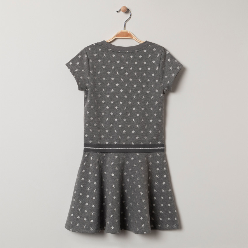 Robe manches courtes imprimée all-over  