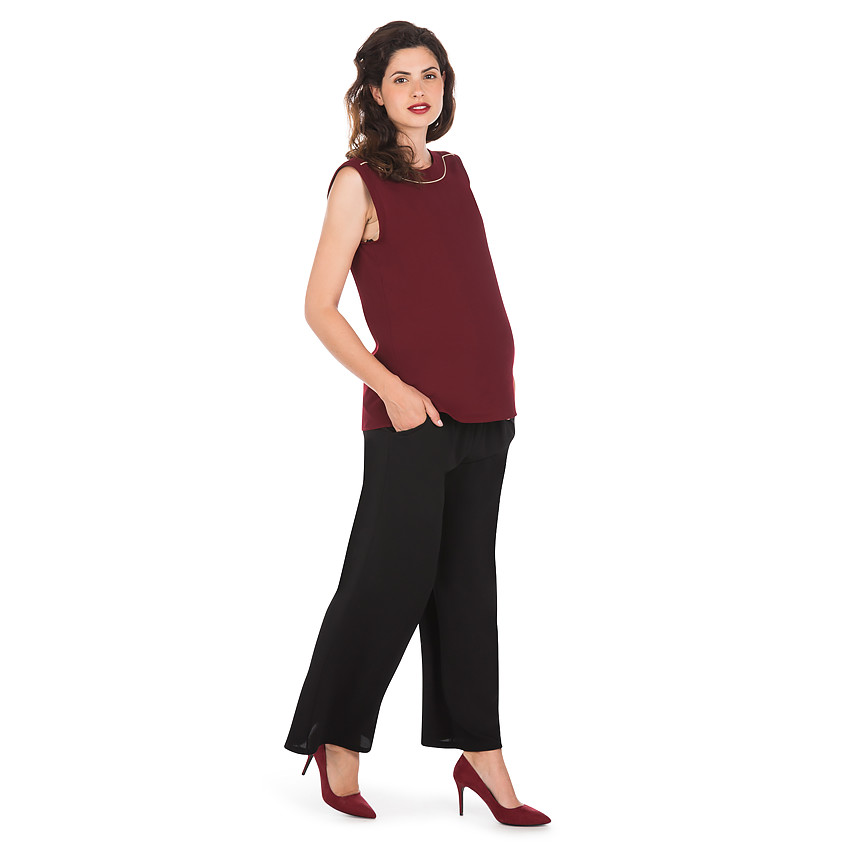Pantalon de grossesse fluide coupe ample 