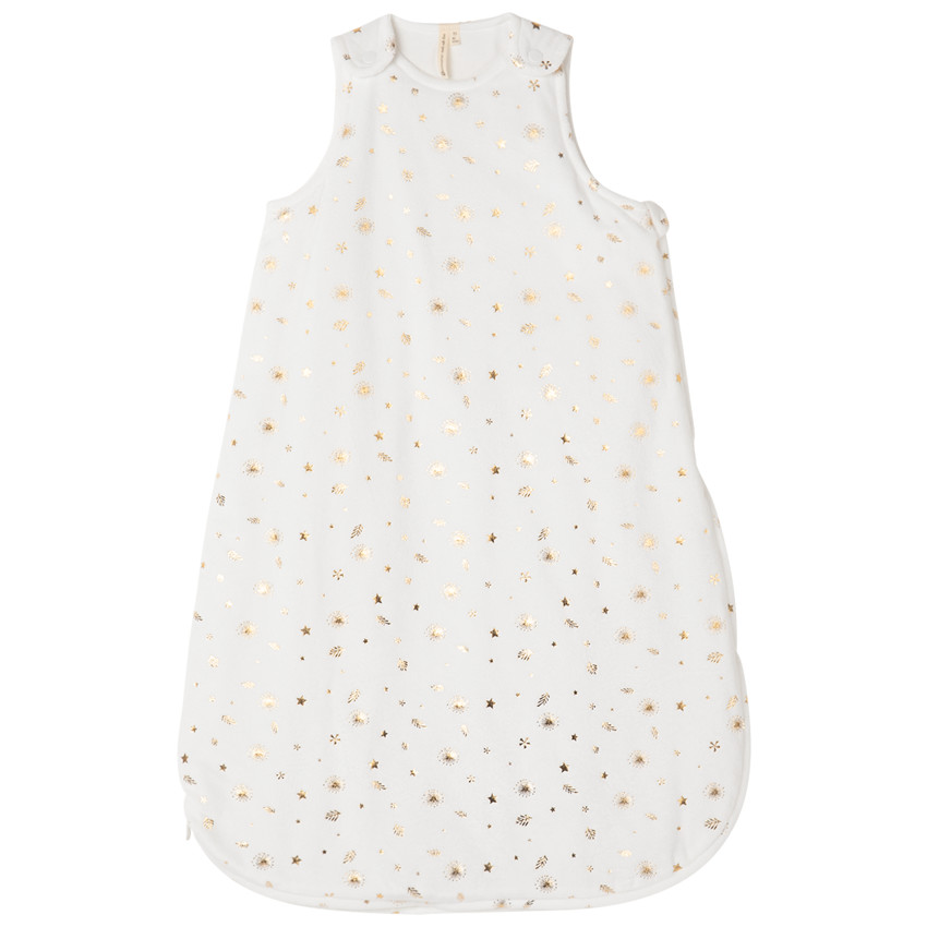 Turbulette sans manches à imprimé doré all-over 