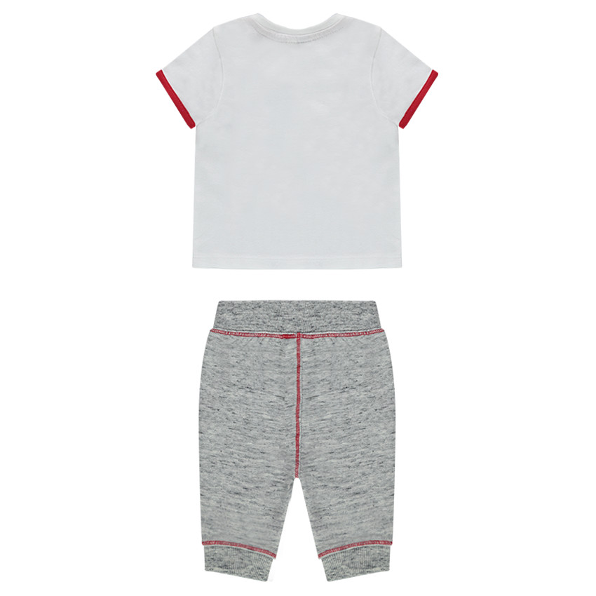 Ensemble tee-shirt manches courtes print robot et pantalon en molleton 