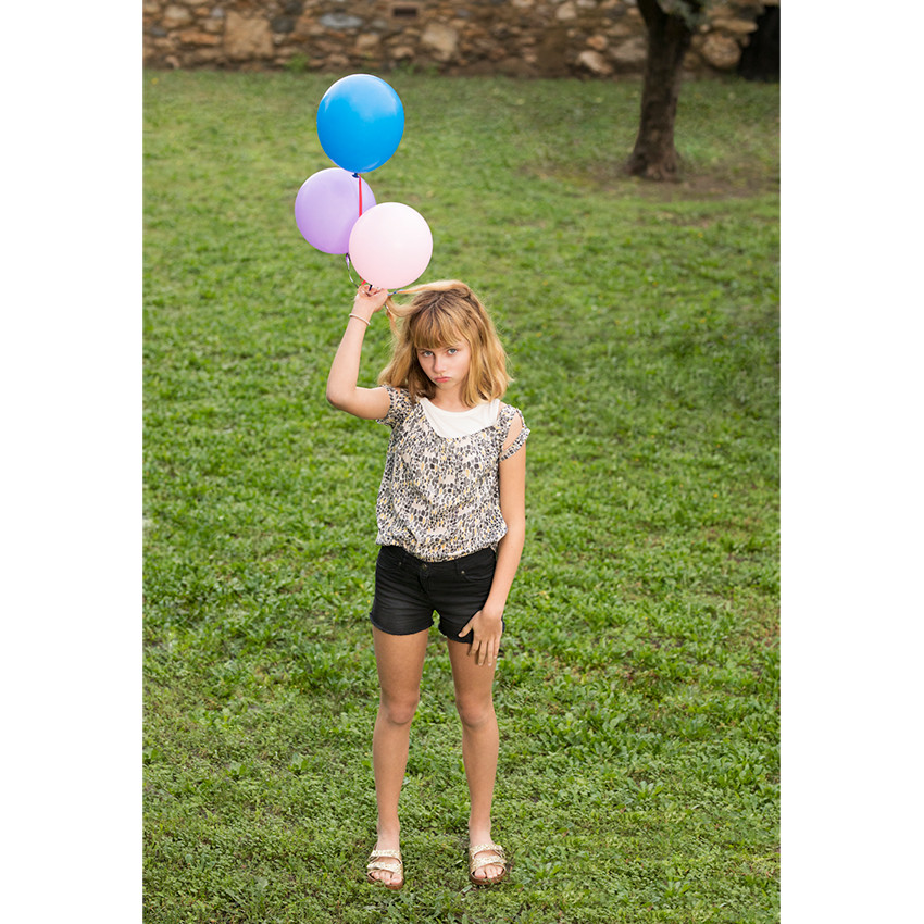 Junior - Tunique à épaules ajourées avec imprimé ethnique all-over 