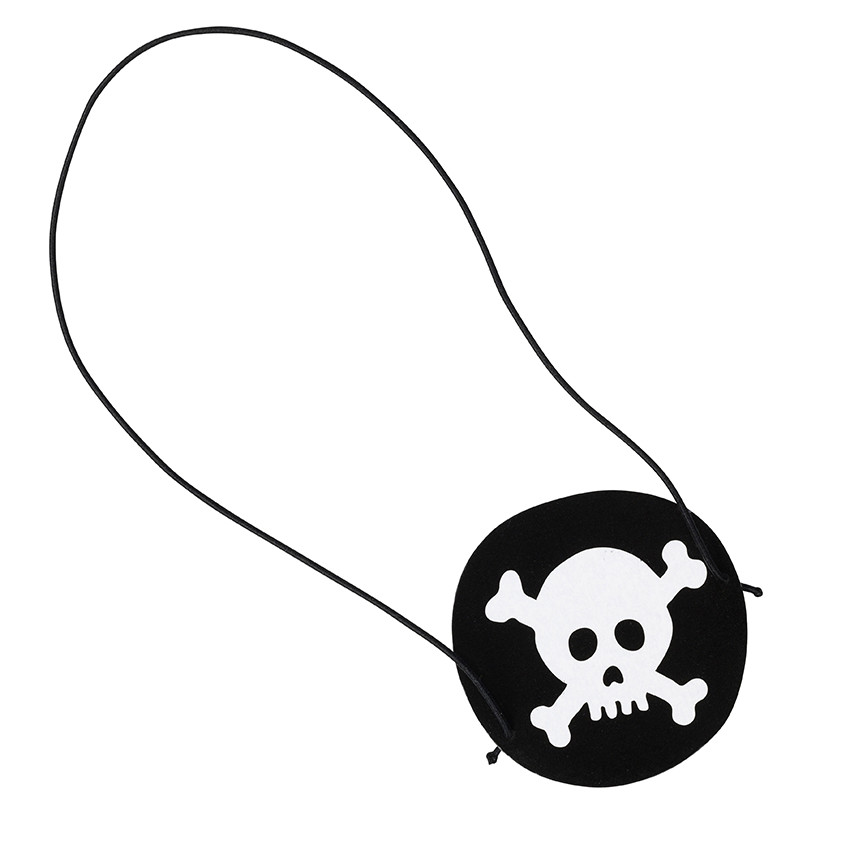 x 10 caches oeil Pirate anniversaire motif tête de mort 