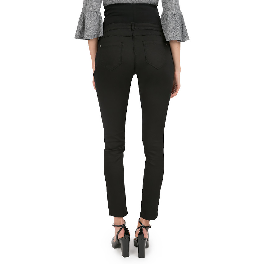 Pantalon de grossesse en twill avec bandeau haut 