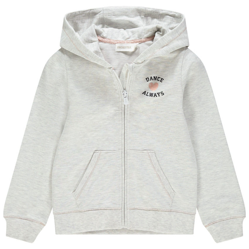 Gilet à capuche en molleton à imprimé fantaisie 