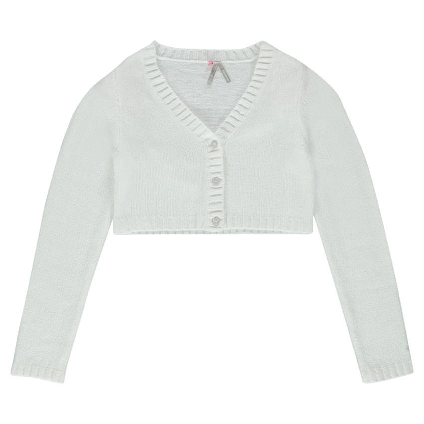 Junior - Gilet boléro en maille chenille 