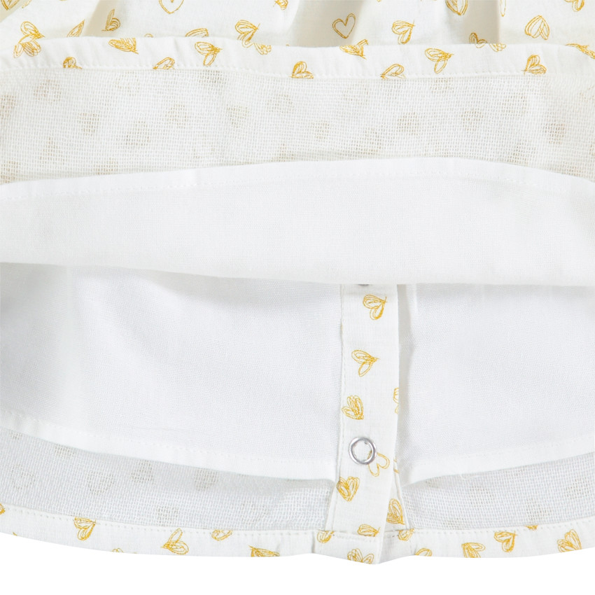 Ensemble avec tunique imprimée coeurs all-over et pantalon effet jeans 