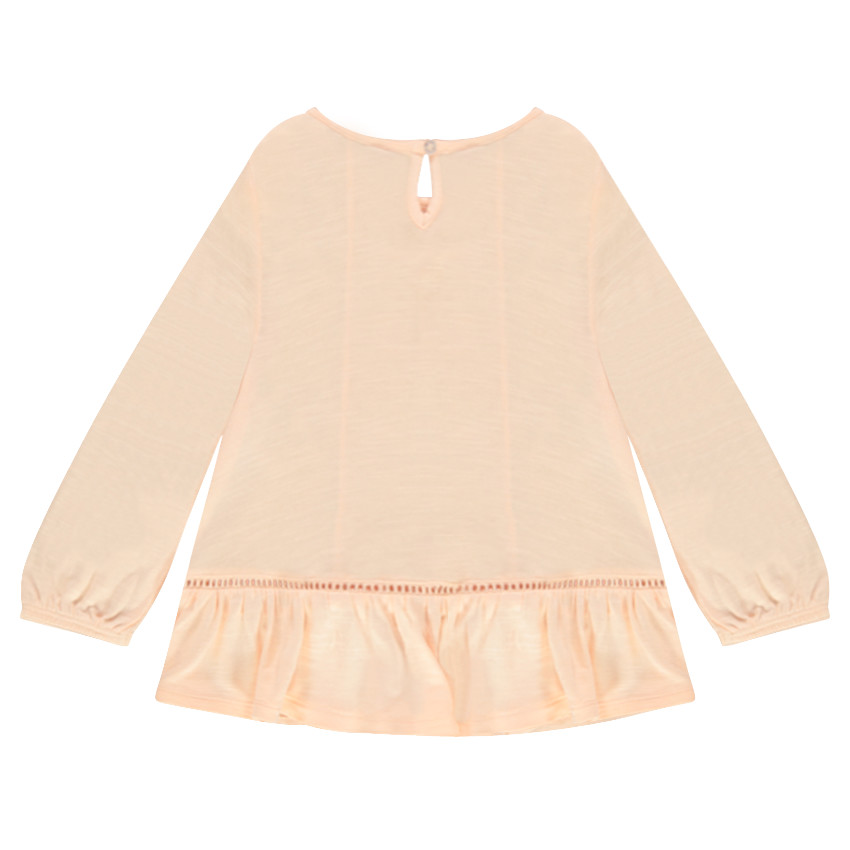 Tunique manches longues volantée  