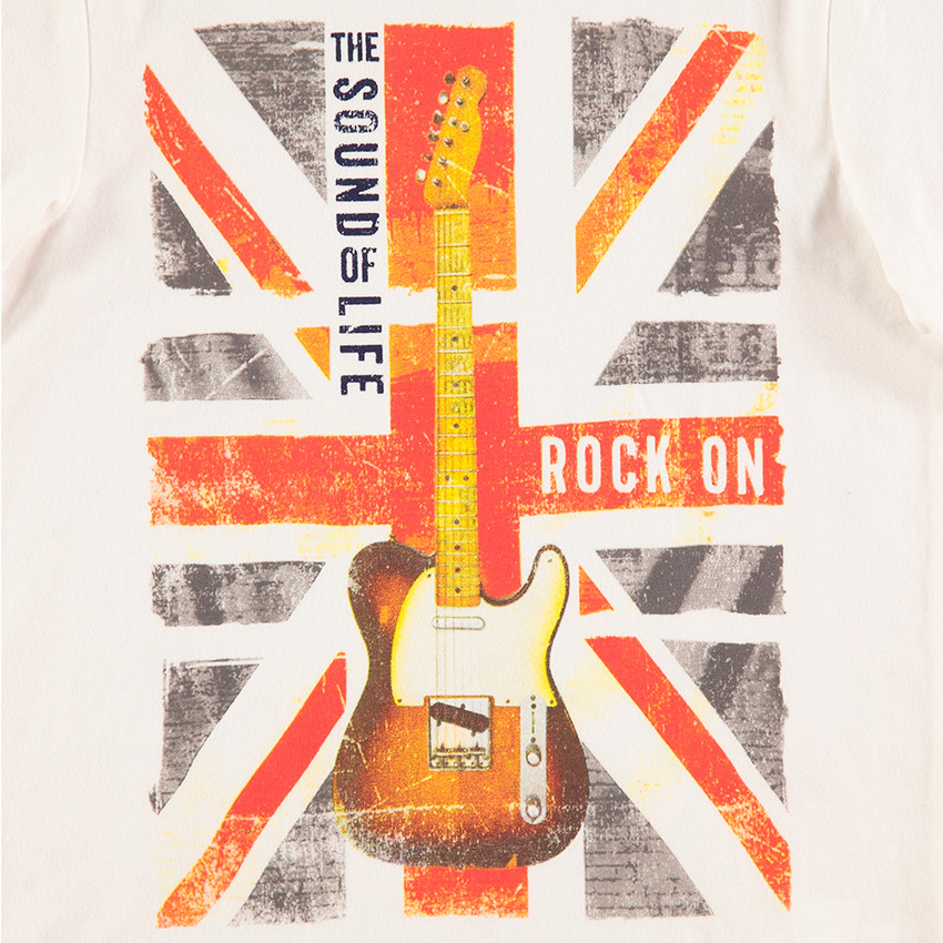 Junior - Sous-pull col cheminée avec print fantaisie sur le devant 