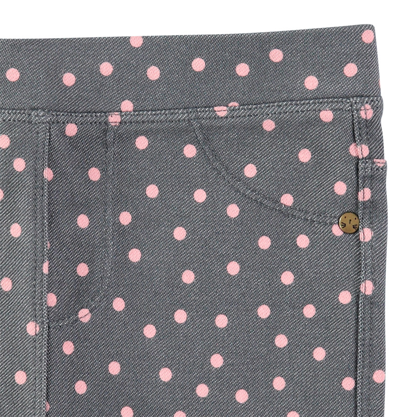 Jegging à pois roses all-over 