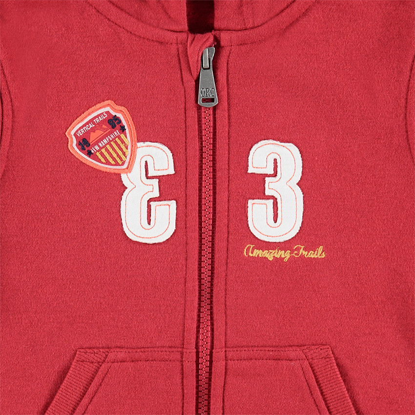 Jogging en molleton bicolore avec bandes contrastées 