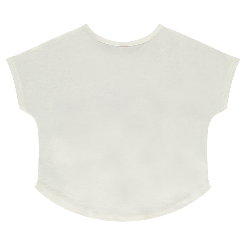 Tee-shirt manches courtes print façon origami 