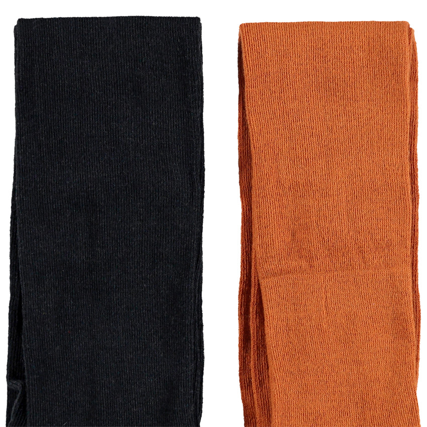 Lot de 2 collants épais unis 