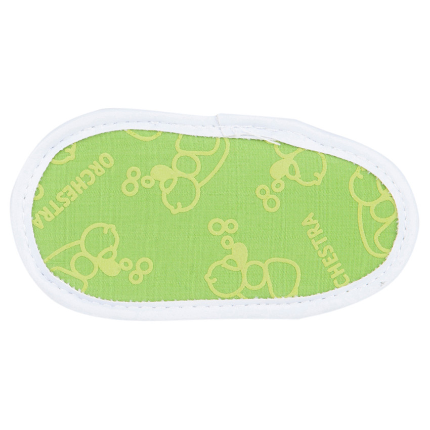 Nu-pieds à scratch avec inscription printée 