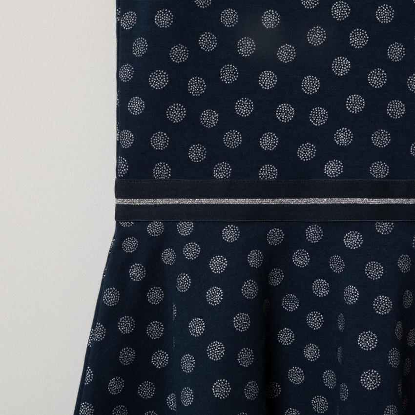 Robe manches courtes imprimée all-over  