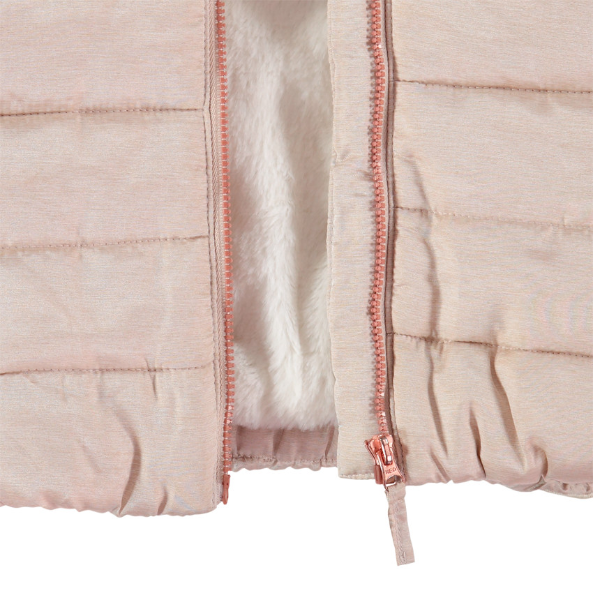 Doudoune matelassée doublée sherpa à capuche amovible 