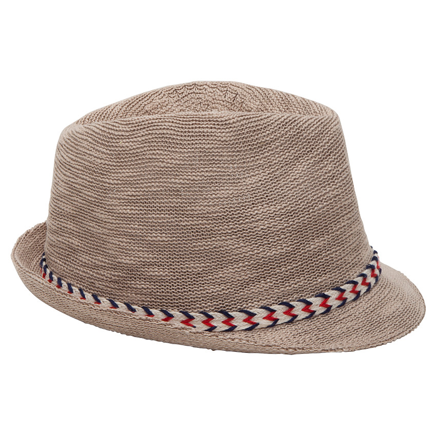 Borsalino effet paille avec galon tressé 