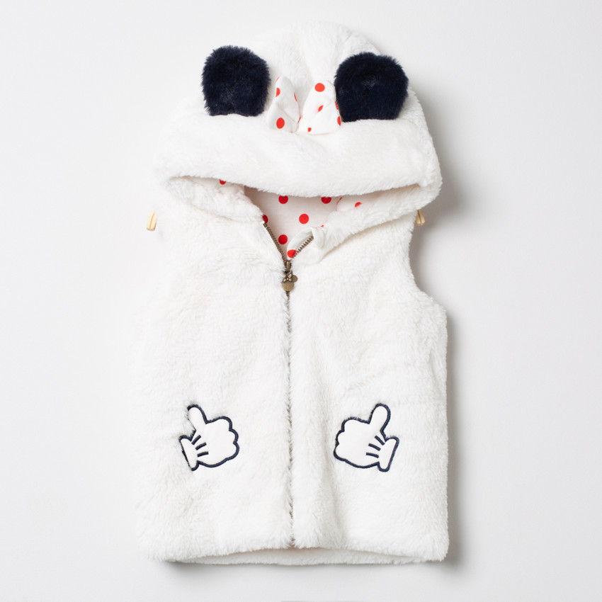 Gilet sans manches en sherpa à oreilles Minnie Disney 