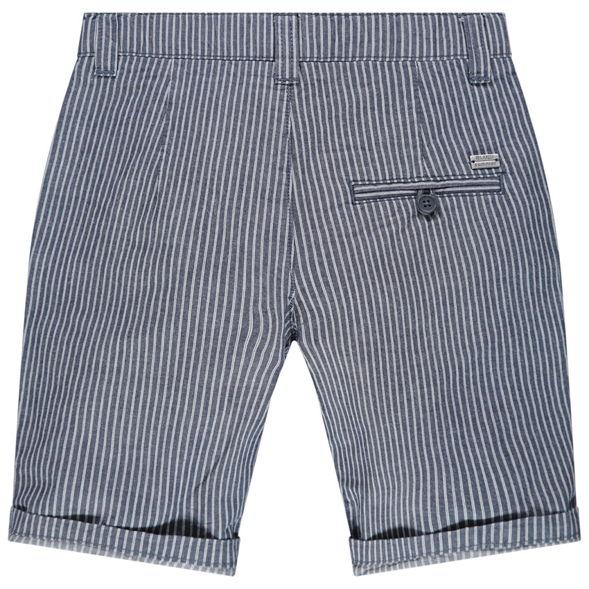 Bermuda à rayures verticales all-over 