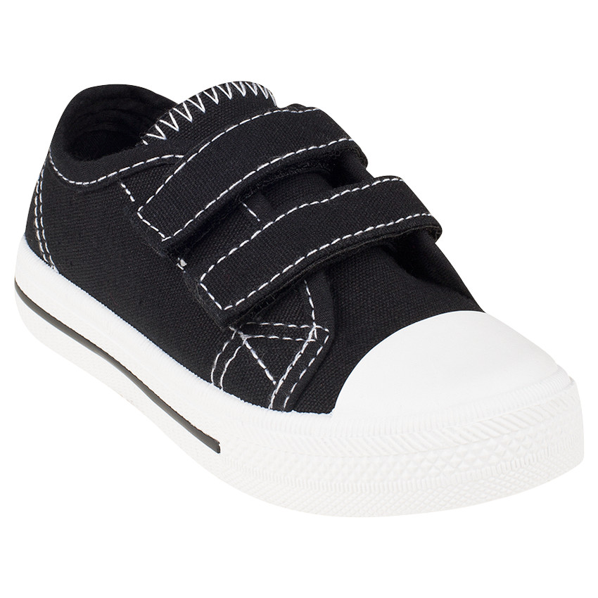 Baskets basses en toile à scratchs du 28 au 35 