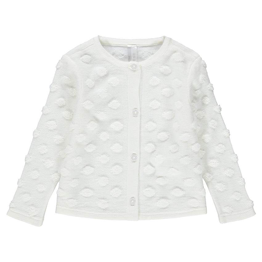 Gilet en tricot à pois reléfés 