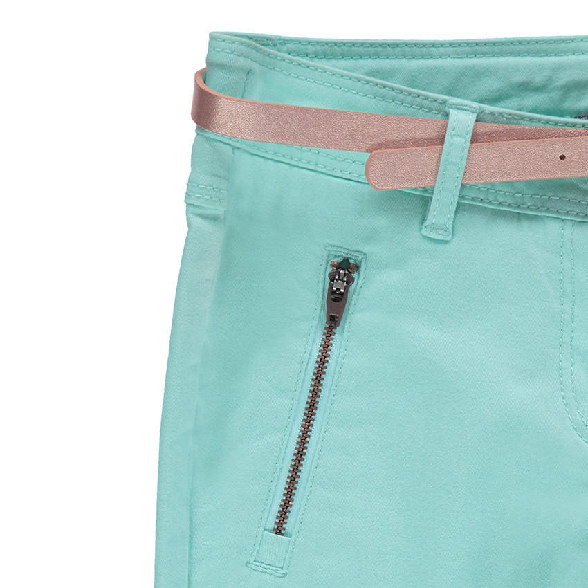 Junior - Pantalon 7/8ème en twill avec ceinture amovible 