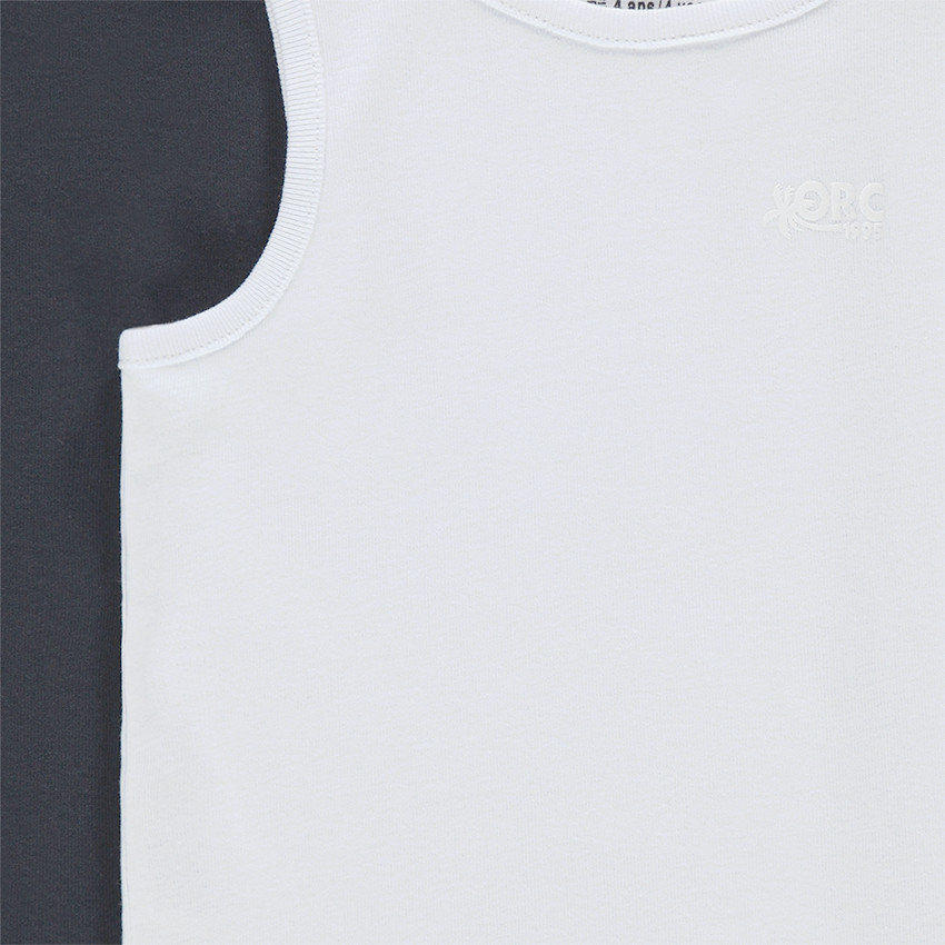 Lot de 2 débardeurs unis en jersey 