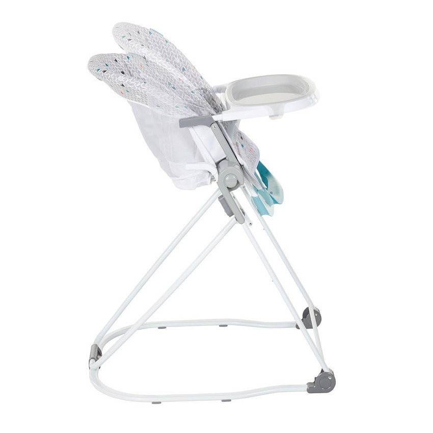 Chaise haute compacte réglable – Chevrons gris 